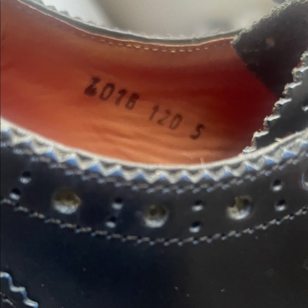 Grenson Blue and White Women's Oxfords - Picture 6 of 6